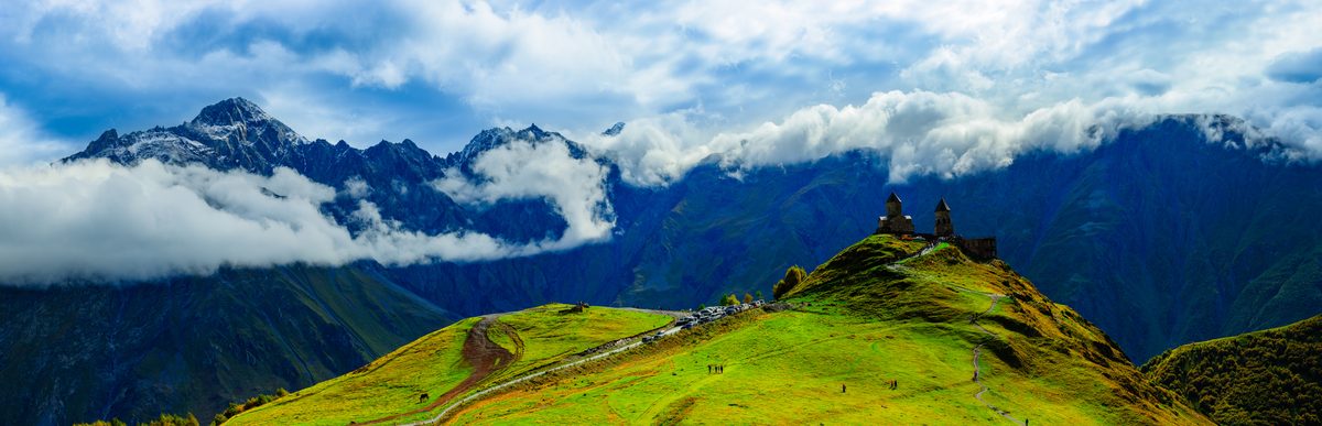 Church at the end of the world — Gergeti Trinity, Caucasus