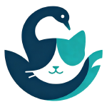 SwanCat logo — swan and cat
